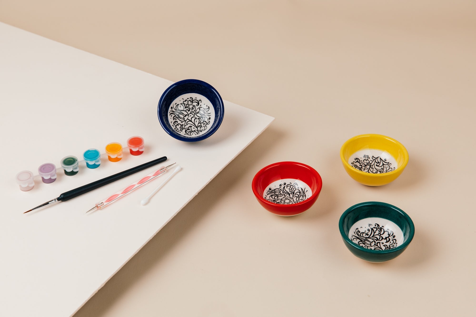 Blossom Bowls - 8 cm (Set Of 4) Painting DIY Kits