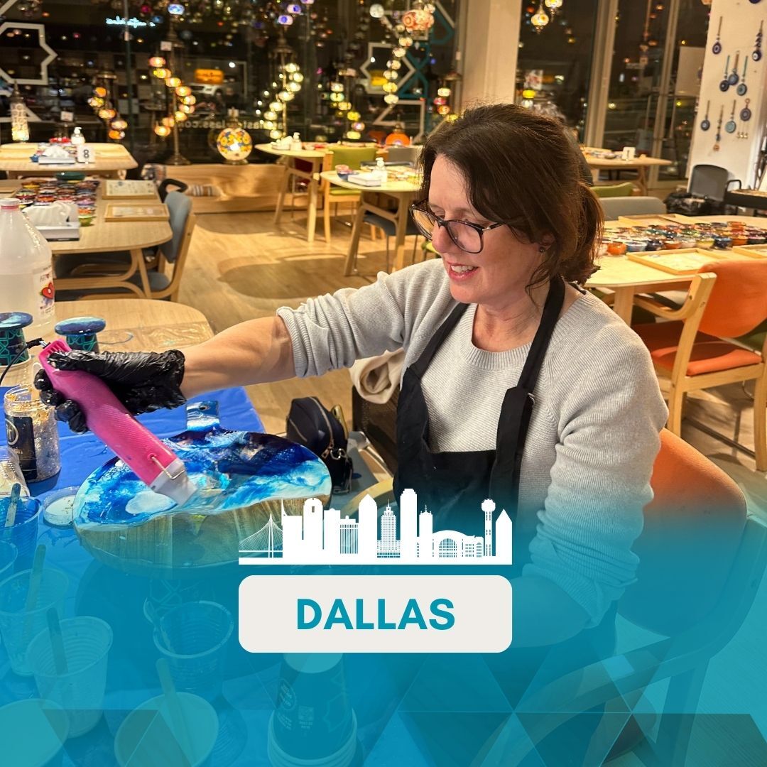 Resin Art Classes in Dallas
