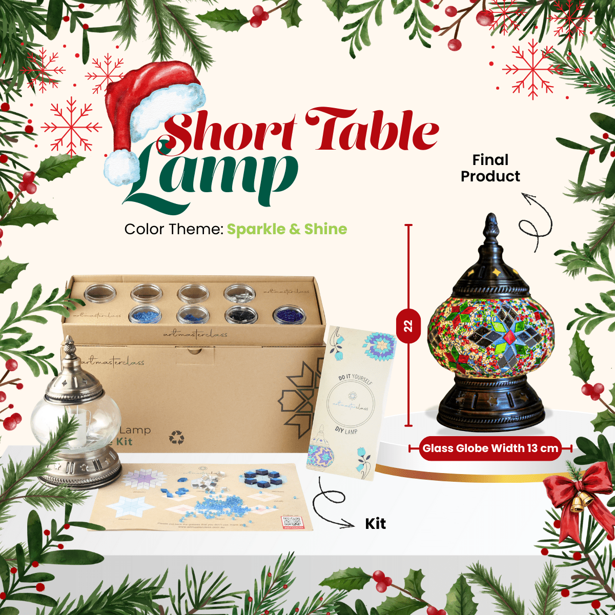 Short Table Lamp Christmas Collection DIY Kit