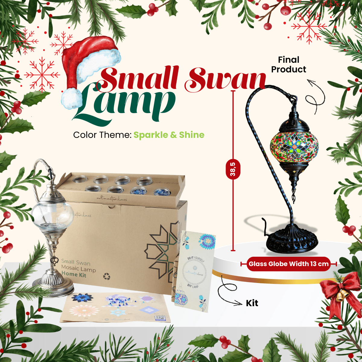Small Swan Lamp Christmas Collection DIY Kit