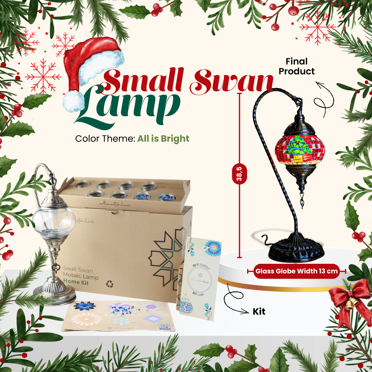 Small Swan Lamp Christmas Collection DIY Kit